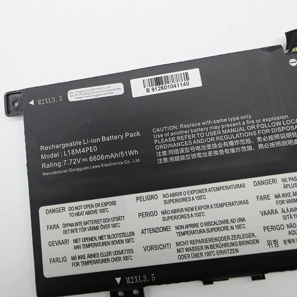 L18M4PE0 Battery for Lenovo Yoga C740-14 IML 7.72V 6606mAh 51Wh Li-ion New